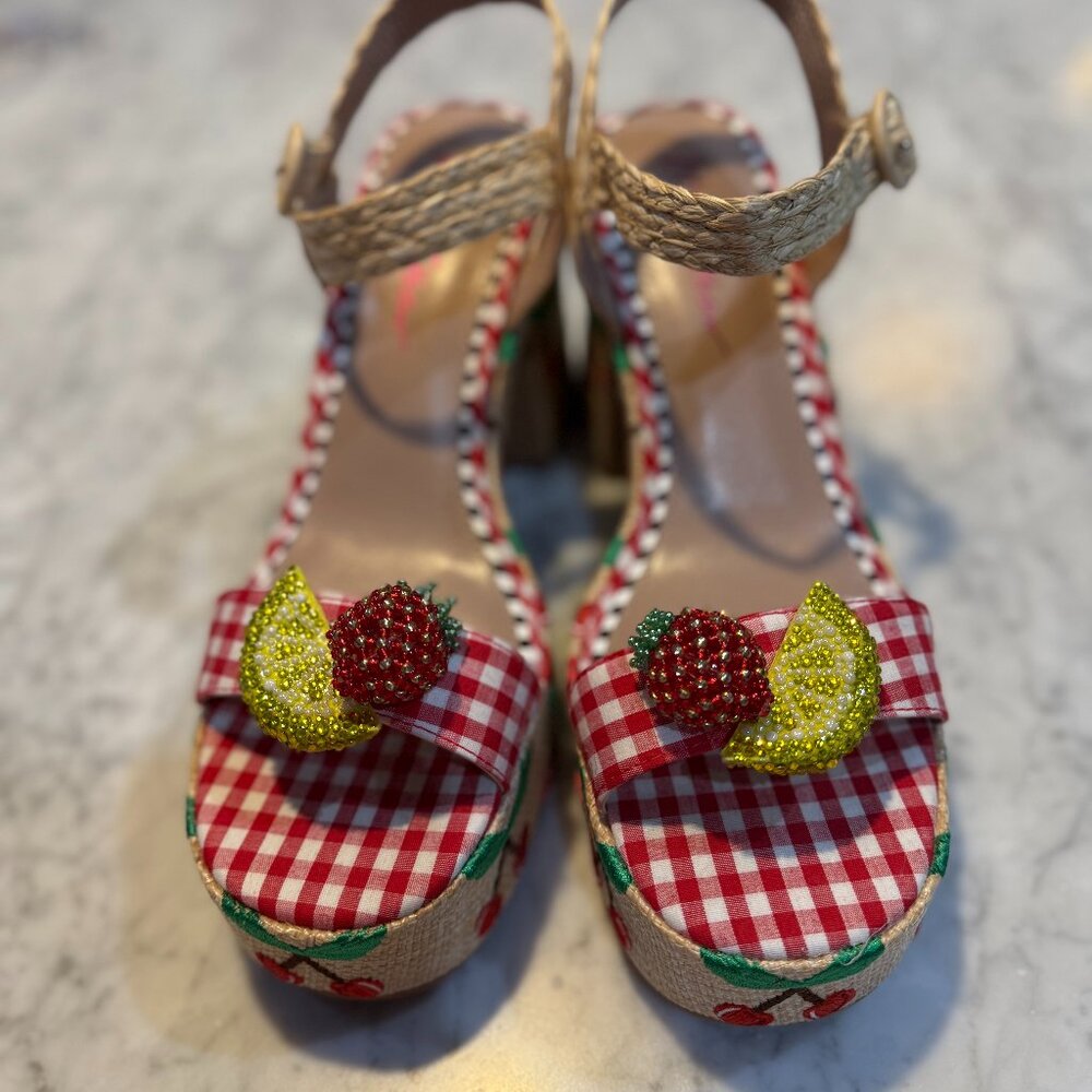 Brand New Betsey Johnson Cherry Fruit Heels